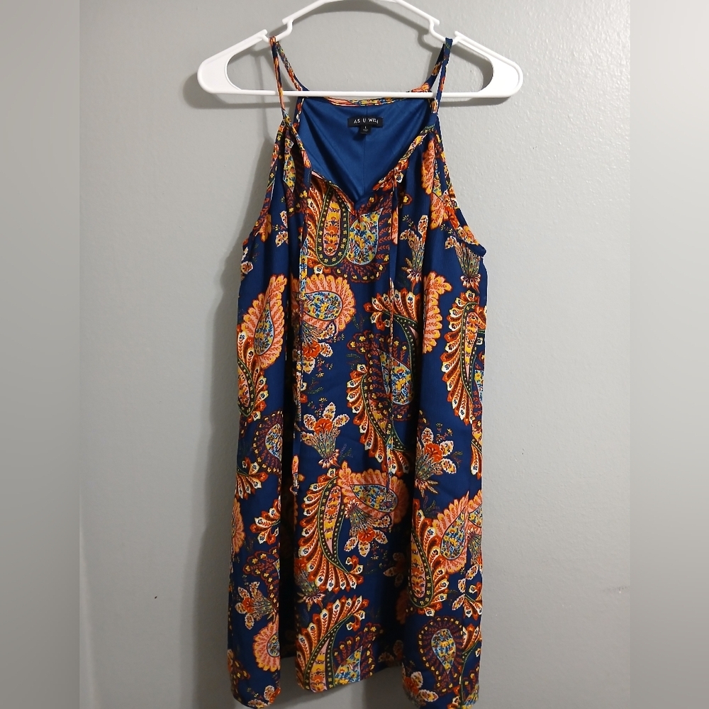 AS U WISH Colorful Paisley‎ Dress